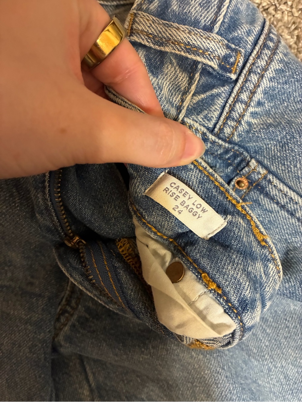 PacSun Light Blue Casey Low Rise Rise Baggy Jeans